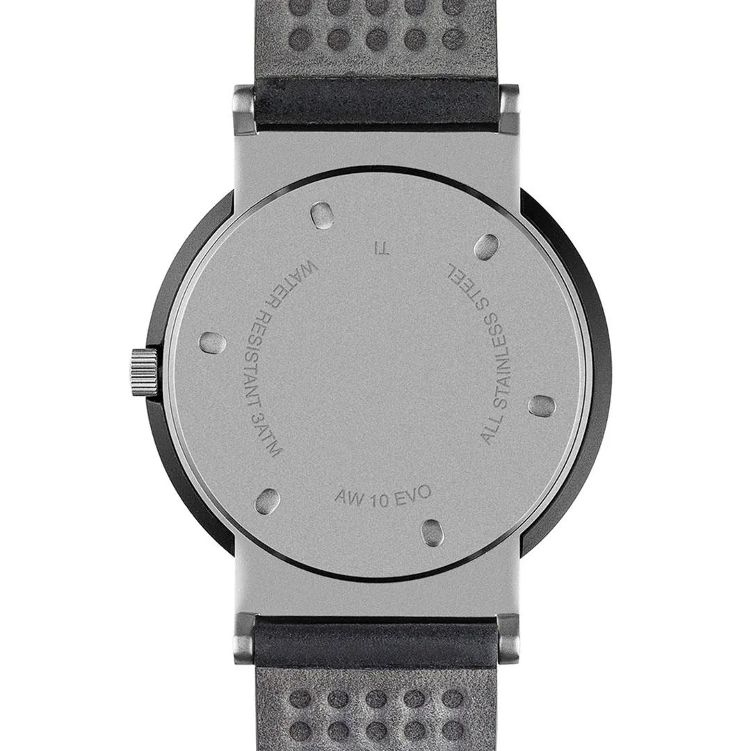 AW10 Braun gents EVO classic watch - black dial and black leather strap
