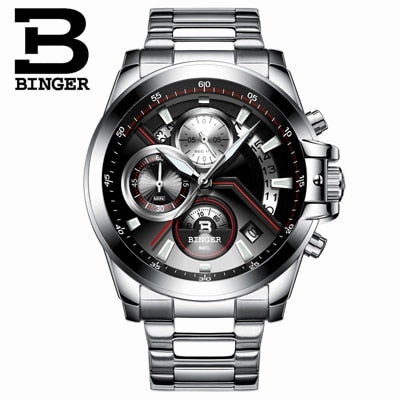 Binger Swiss Quartz Designer Men's Watch B 9016
