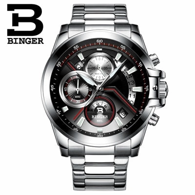 Binger Swiss Quartz Designer Men's Watch B 9016