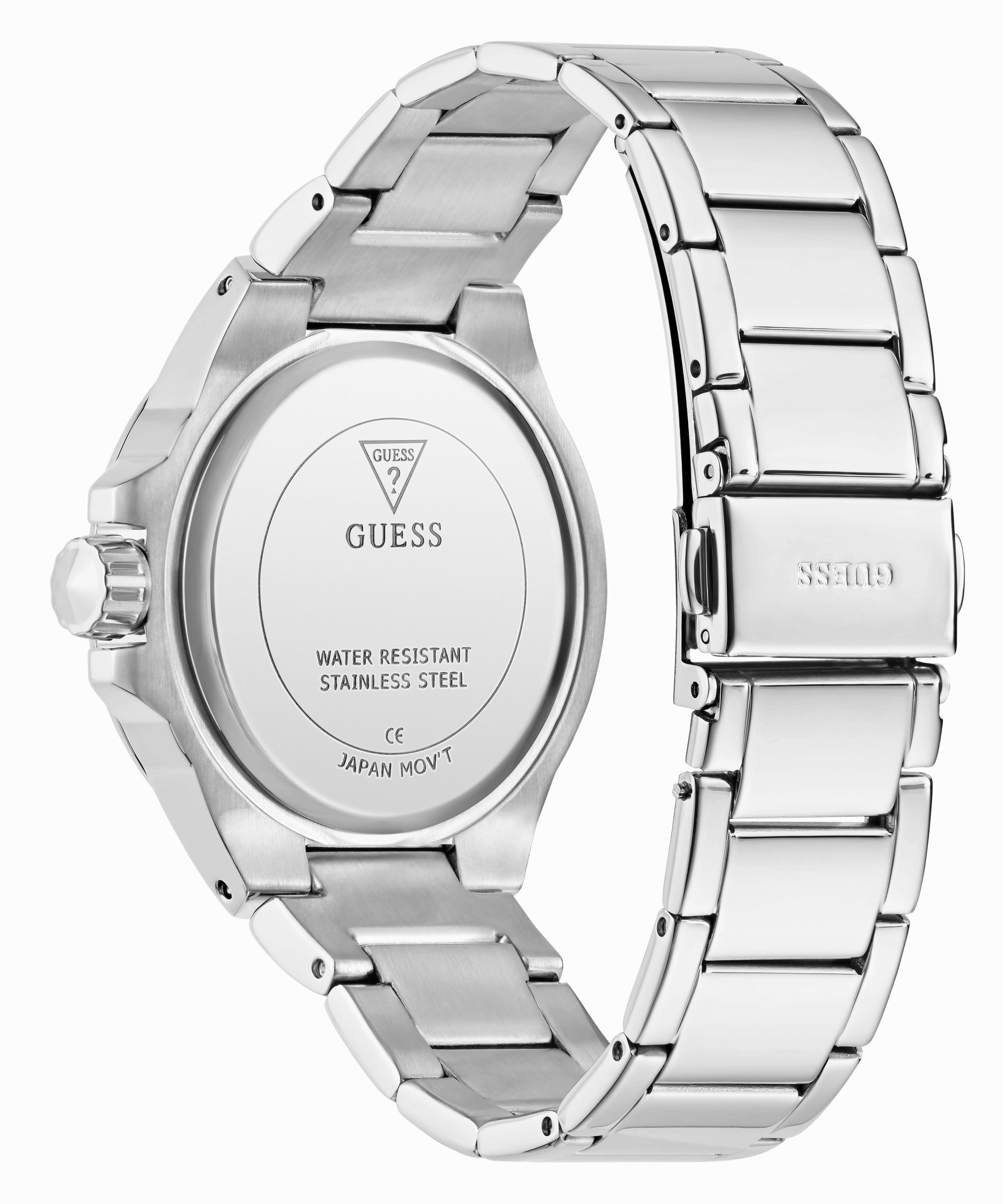 GUESS Ladies Silver Tone Multi-function Watch