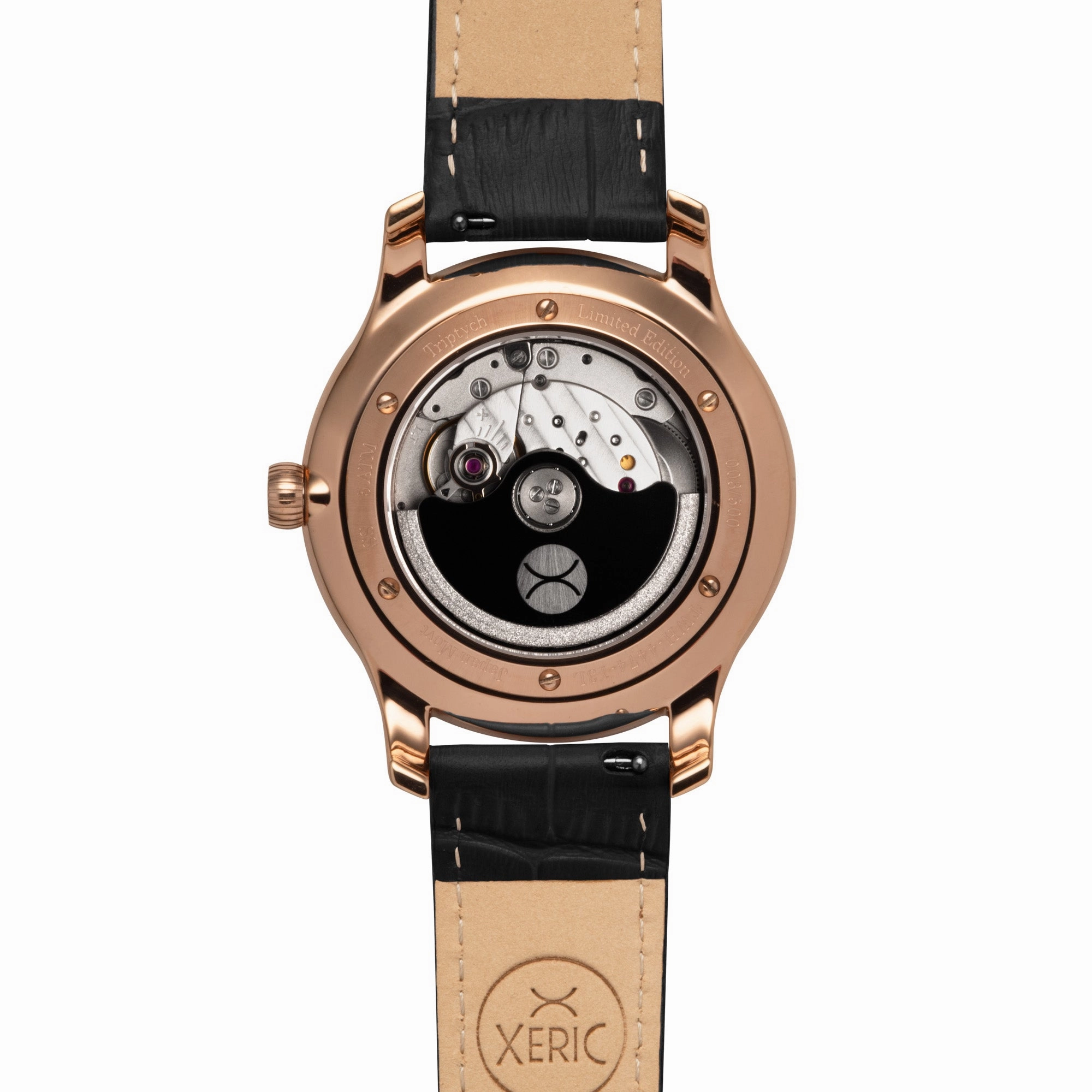 Triptych Automatic Wandering Hour Rose Gold Wine